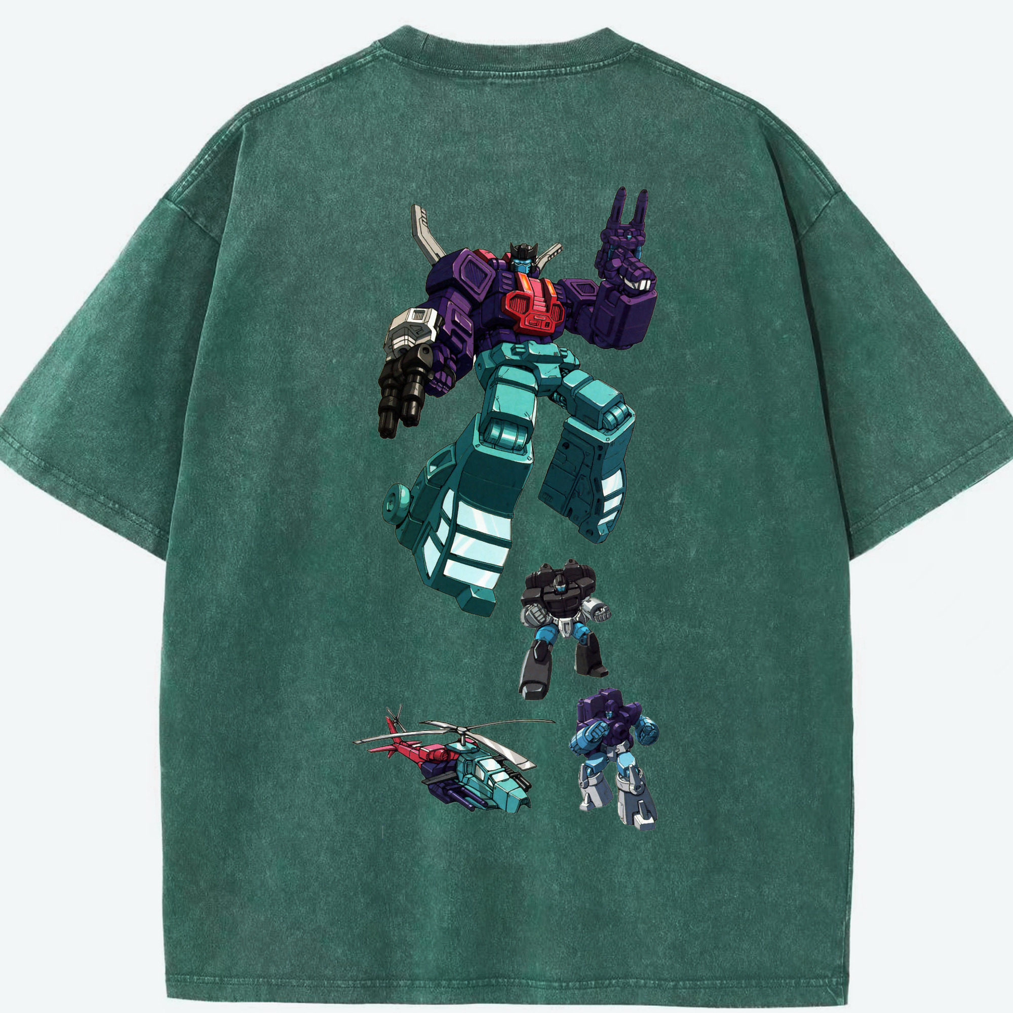 （画像用）  綿100% ヴィンテージ風 半袖Tシャツ（背面プリント）